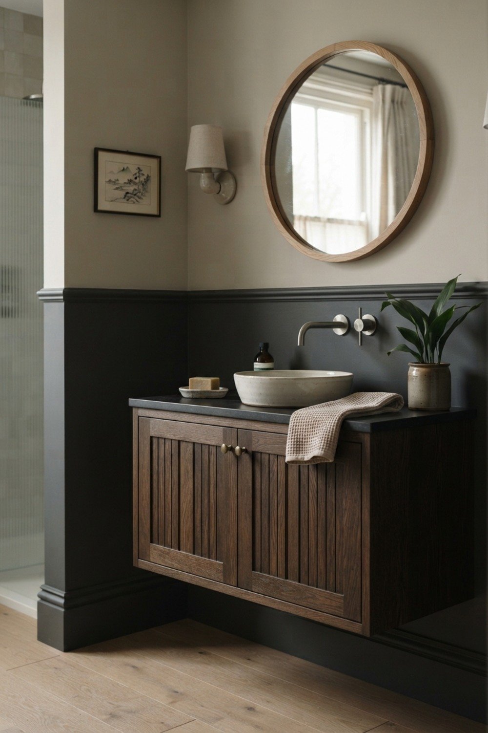 13. Two-tone with a dark lower half