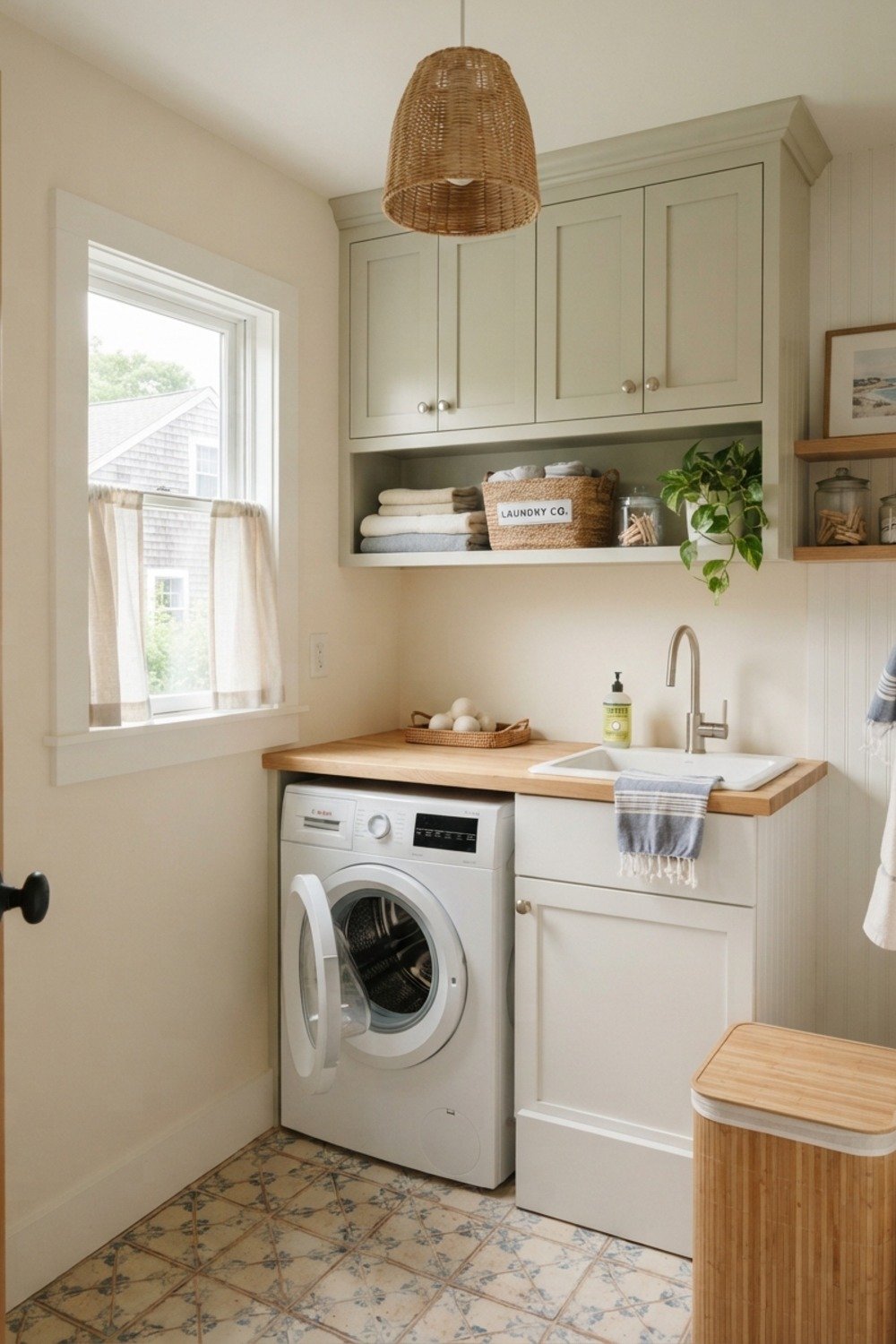 26. Saybrook Sage with white cabinets