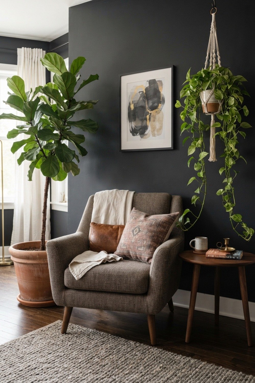 30. One tall plant and one trailing plant