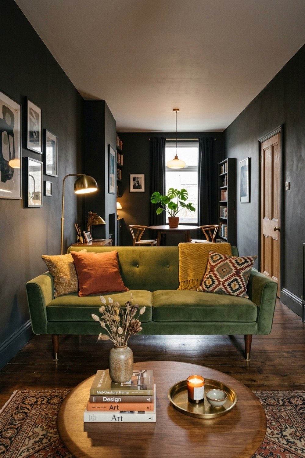 4. Float the sofa to split a long, narrow room