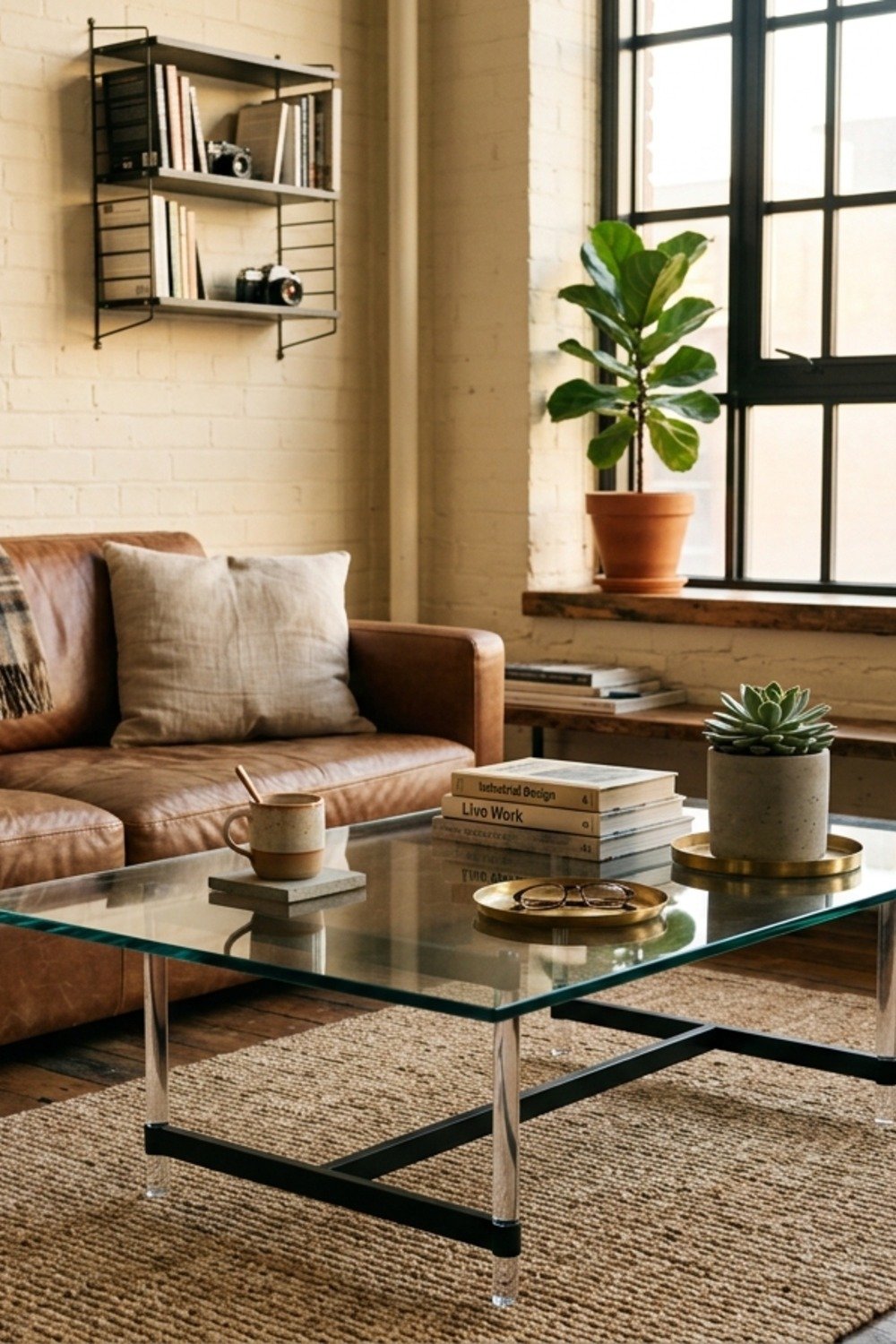 6. A glass or acrylic coffee table