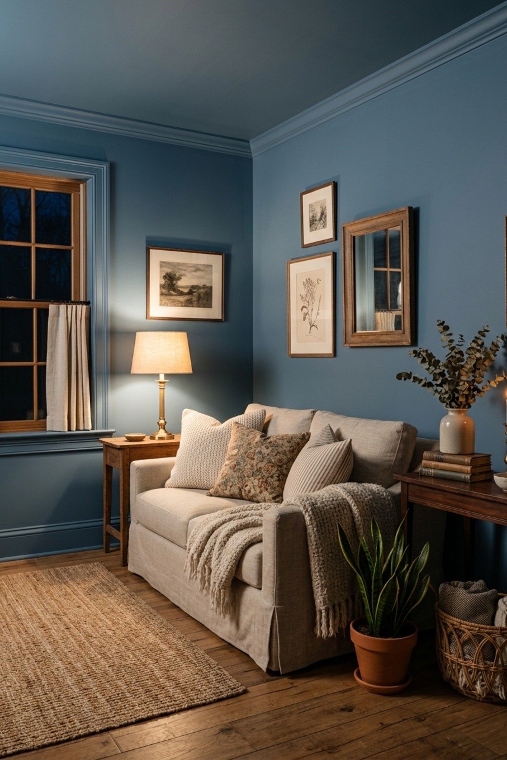 8. Paint the walls, trim, and ceiling one color