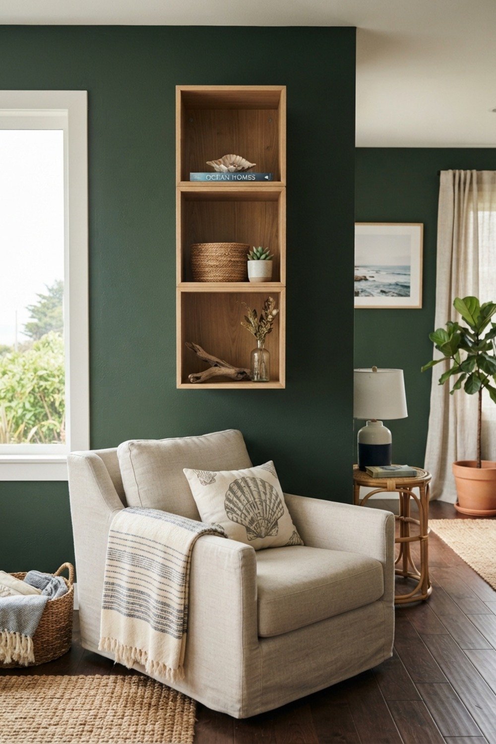 9. Cube shelving mounted vertically