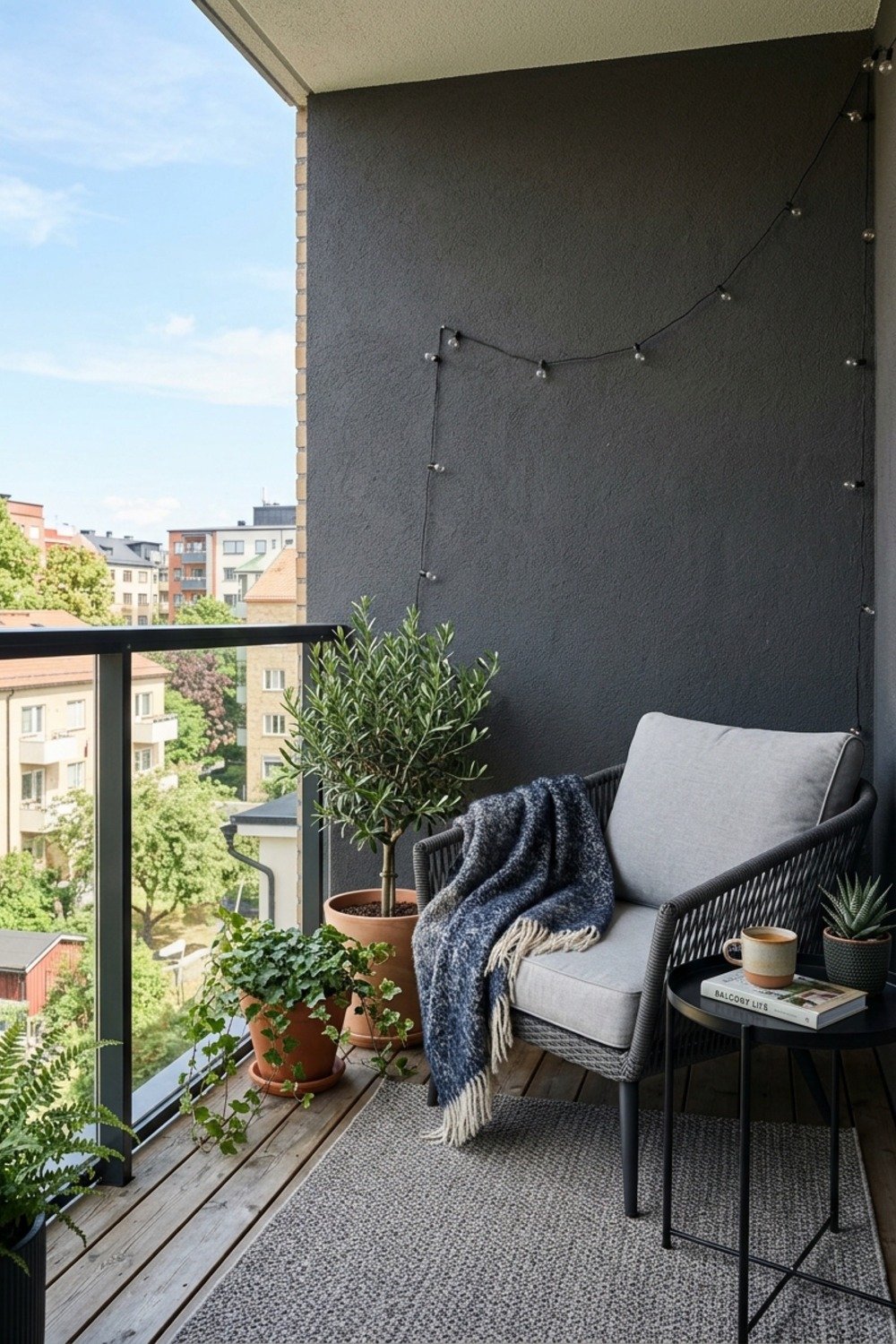 15. Don't line the entire railing with pots
