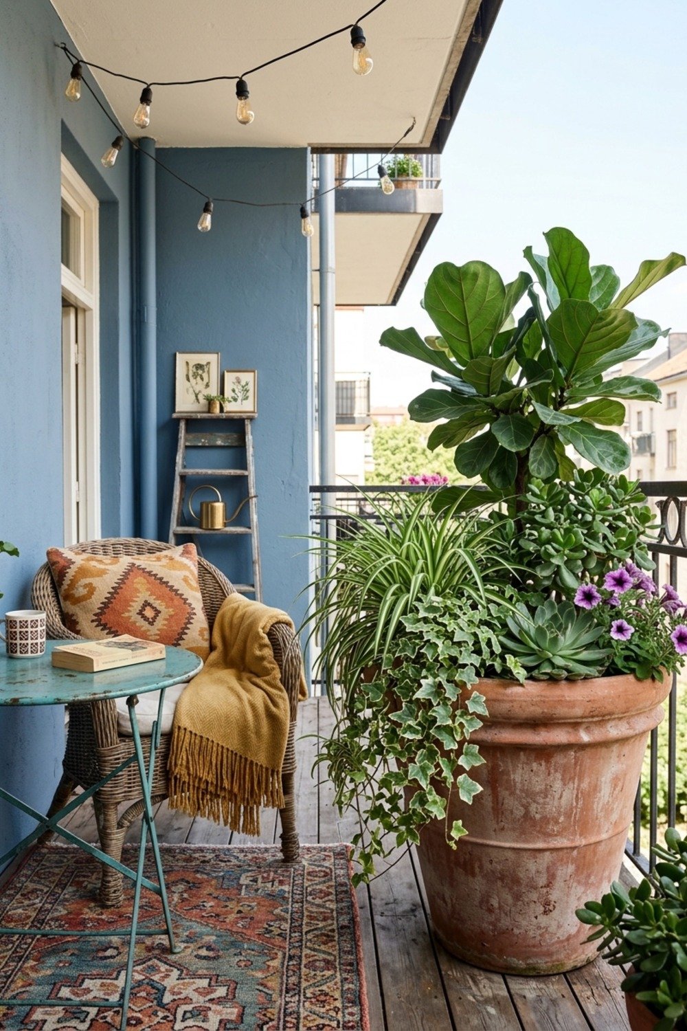 6. One oversized planter instead of a cluster of small pots