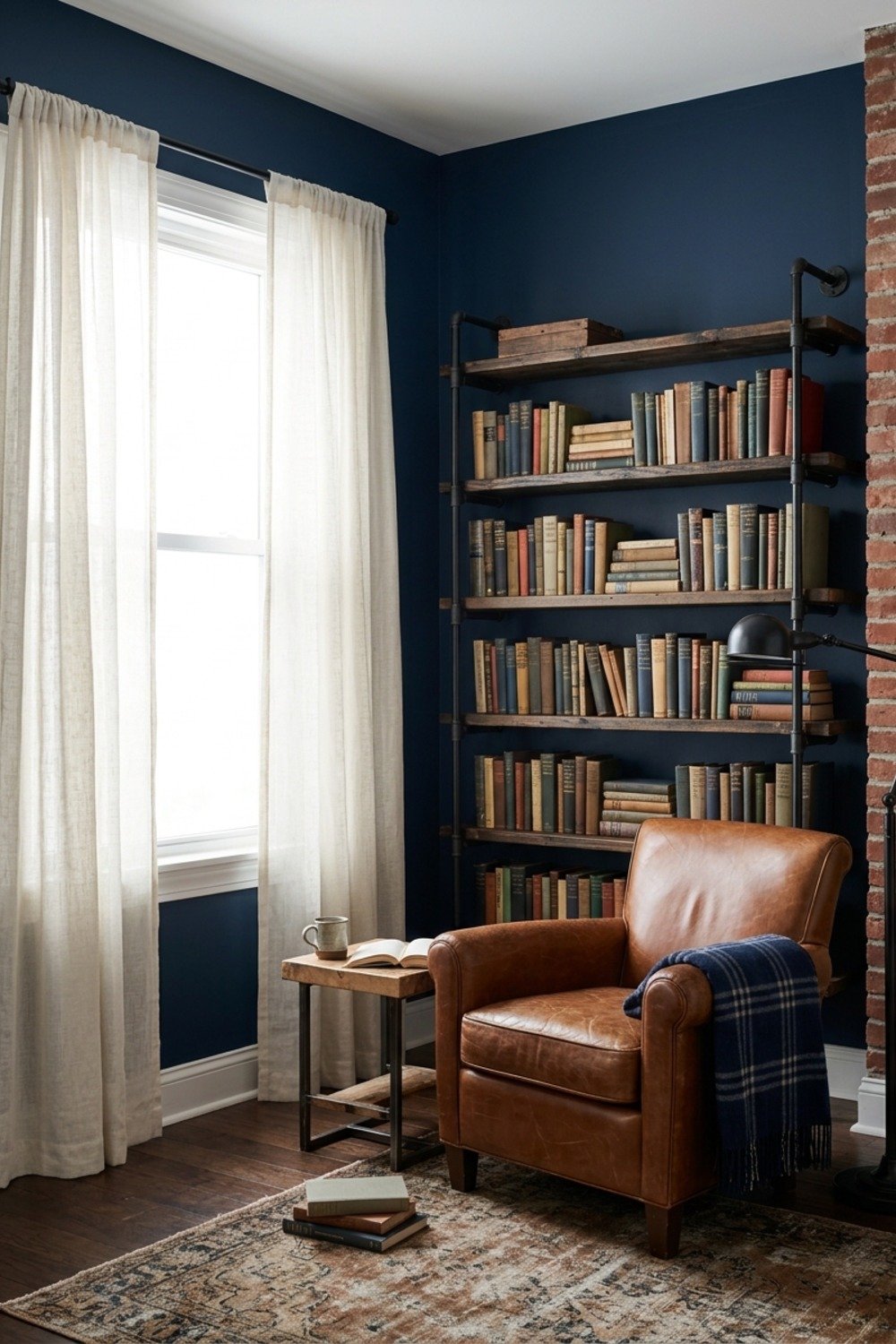 20. Hang sheer curtains on a tension rod