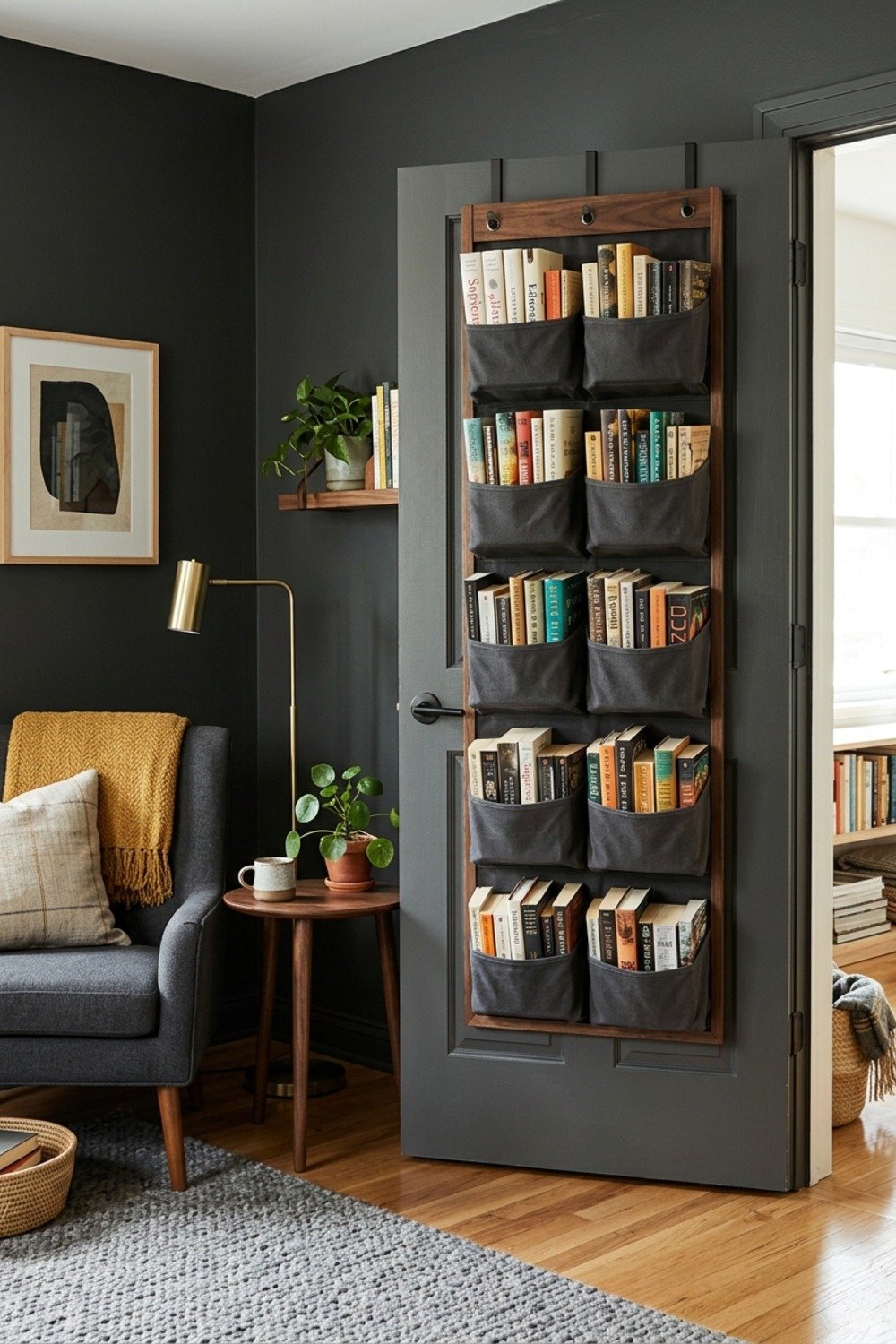 24. Hang an over-the-door organizer