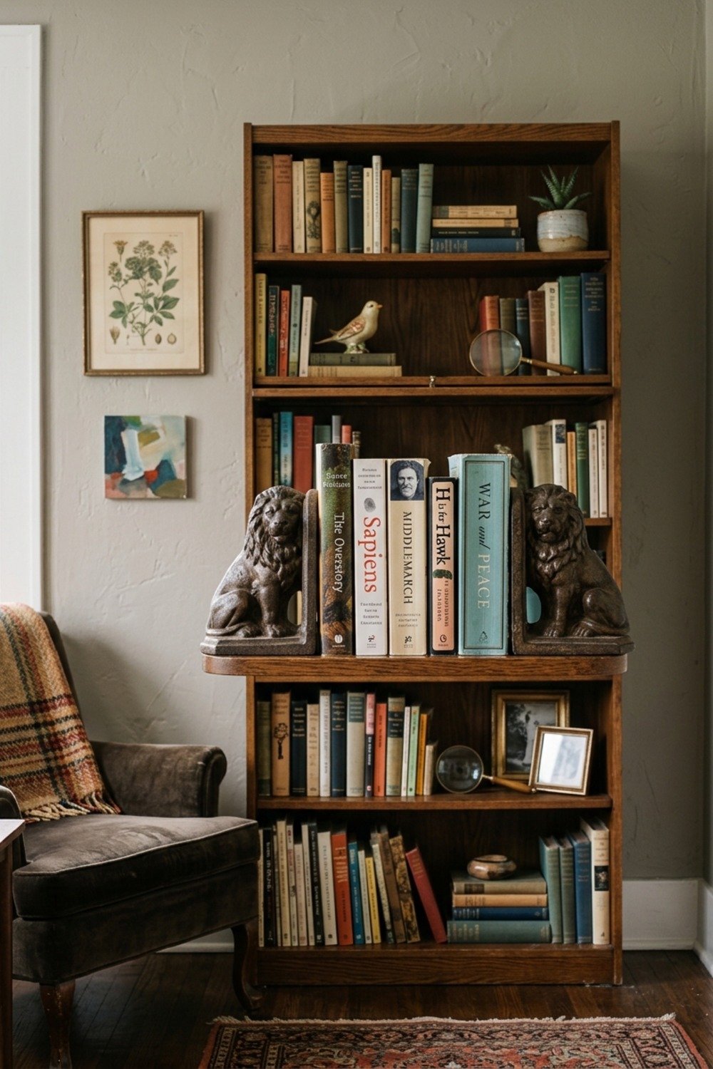 25. Use heavy bookends that actually grip