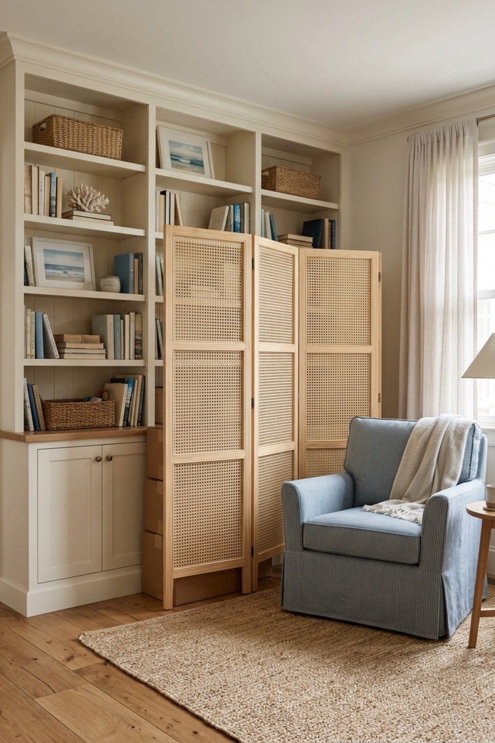 33. Hide the mess behind a folding screen