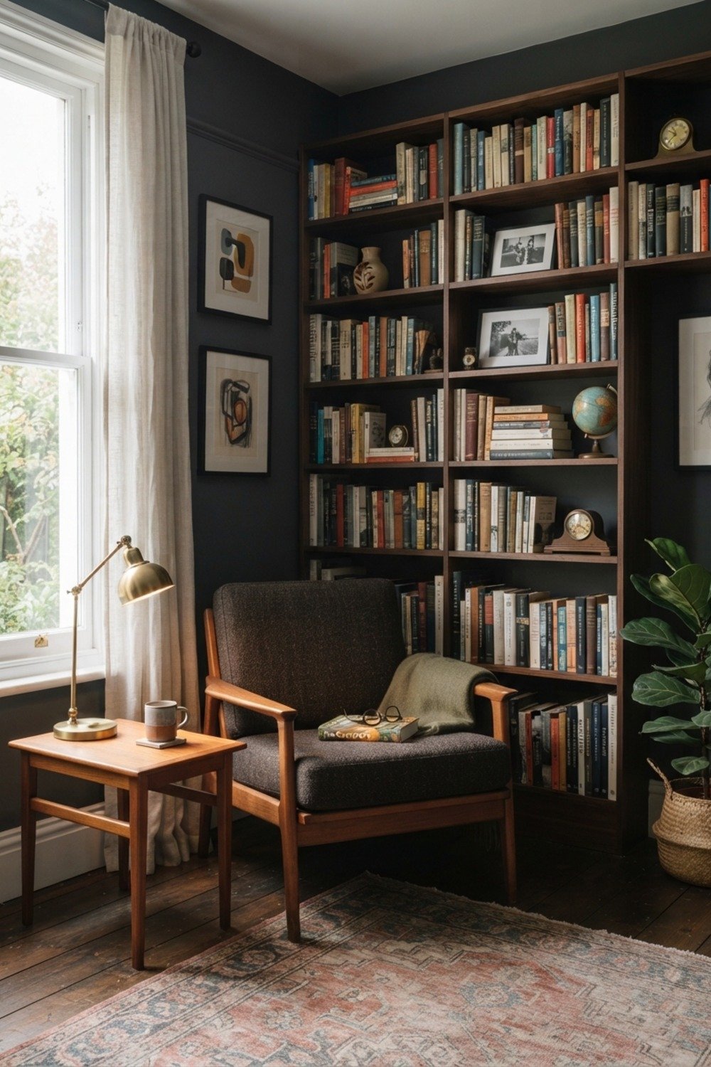 8. Anchor the corner with a durable armchair