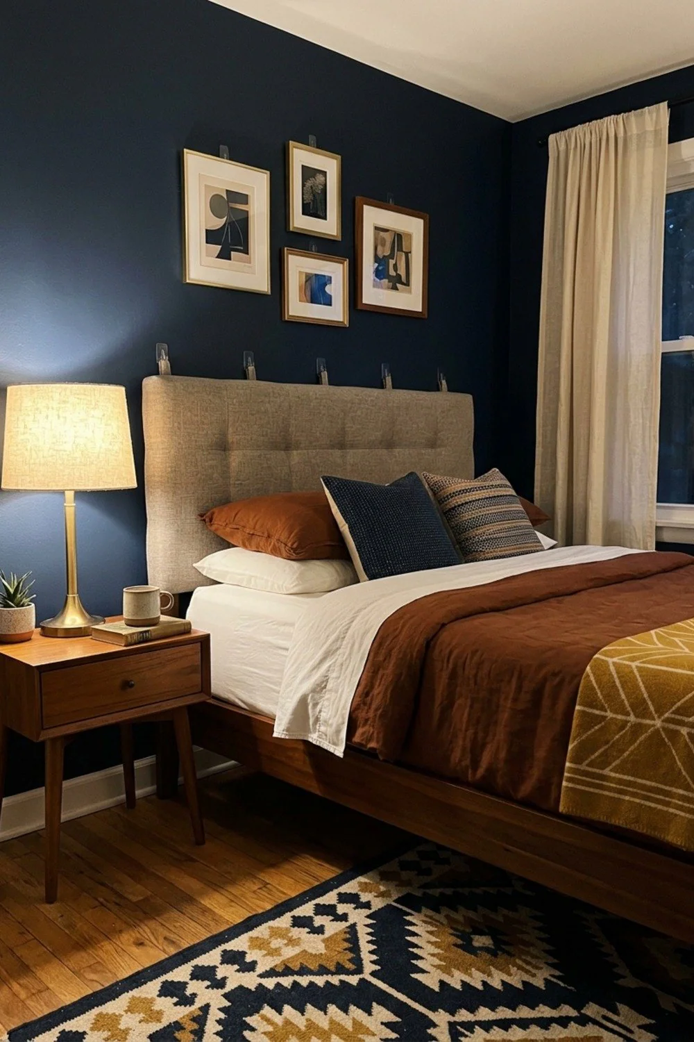 Removable hooks and fabric headboards