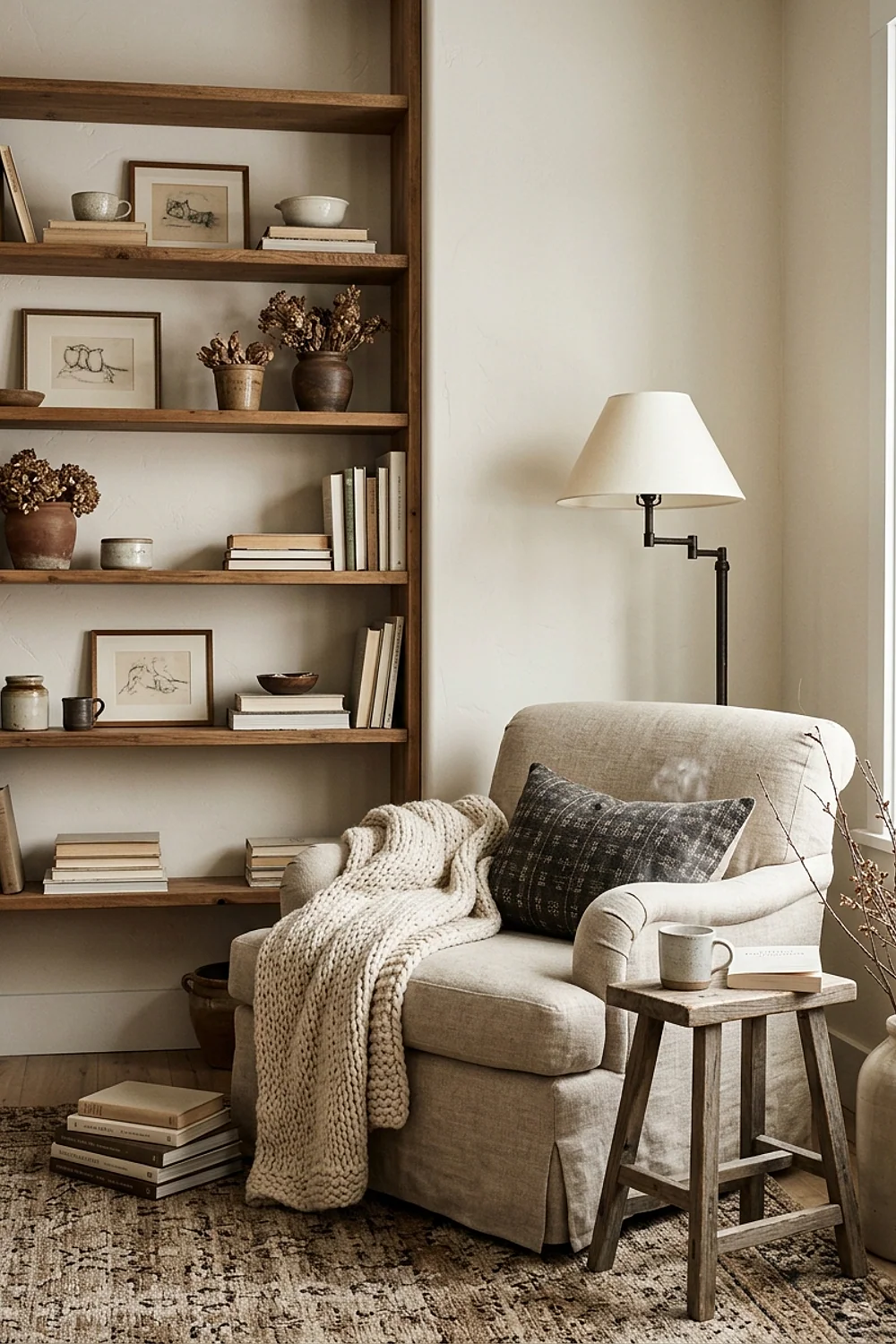 Shelves left