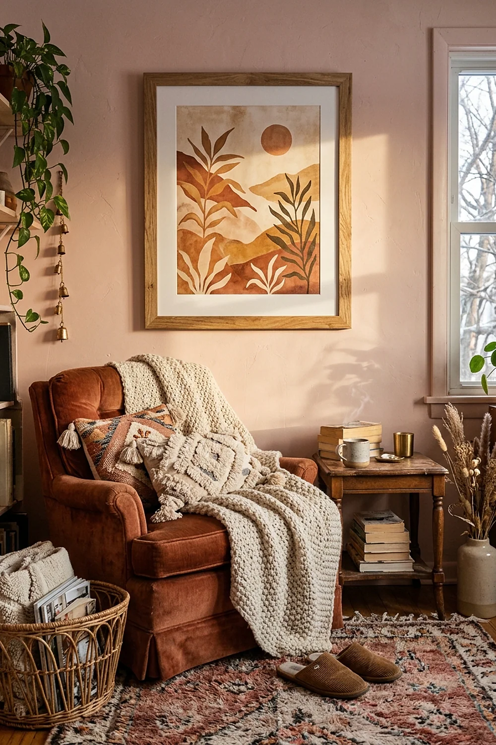One large piece of art above