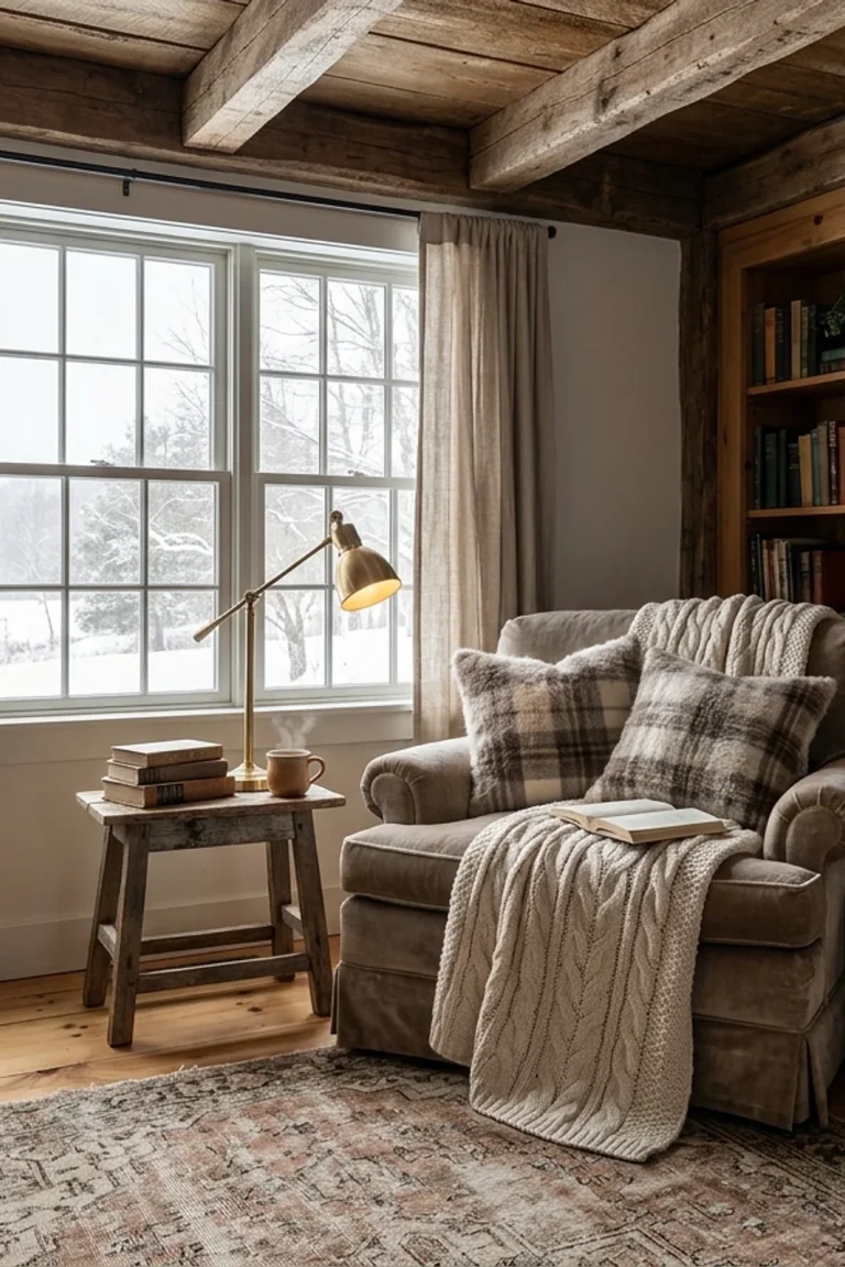 Cozy Winter Reading Nook