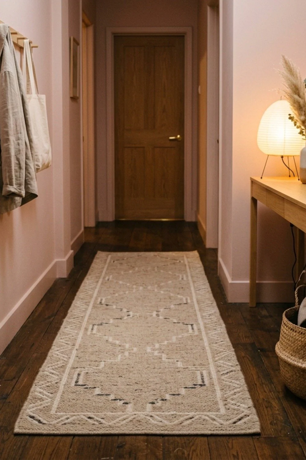 Low-pile wool runner
