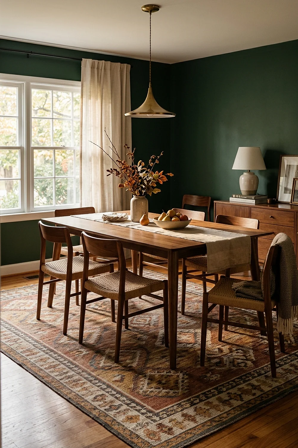 8-by-10 flatweave rug