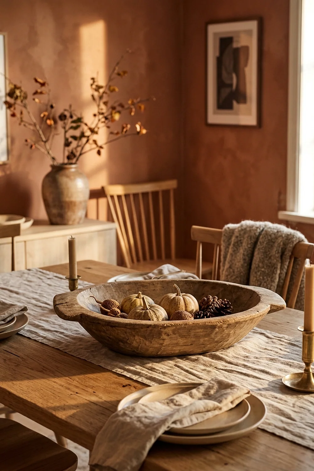18-inch wooden dough bowl