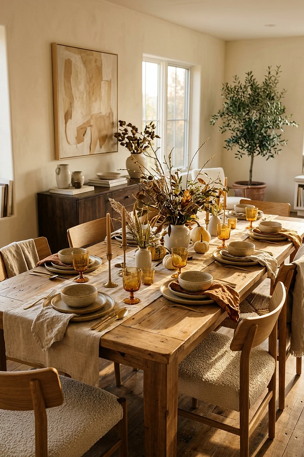 Matte stoneware plates