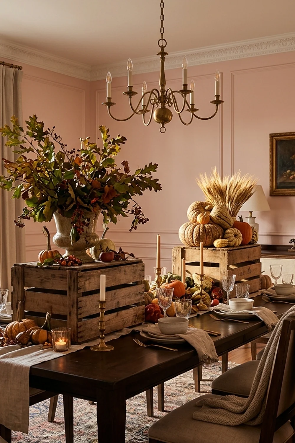 Apple crates as risers