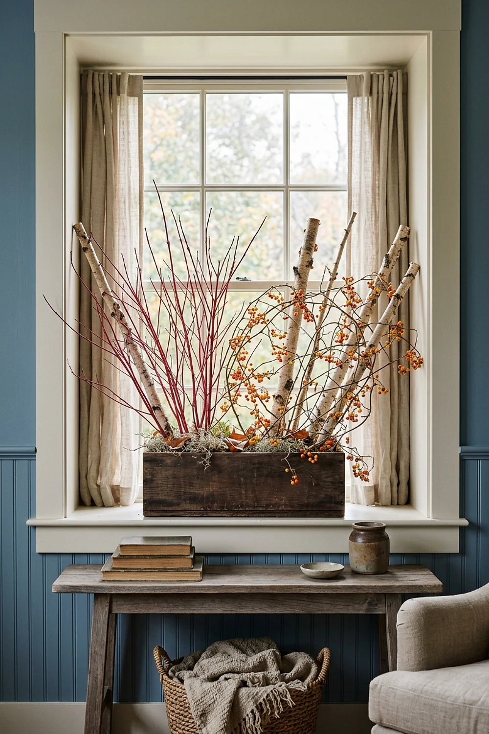 Foraged branches