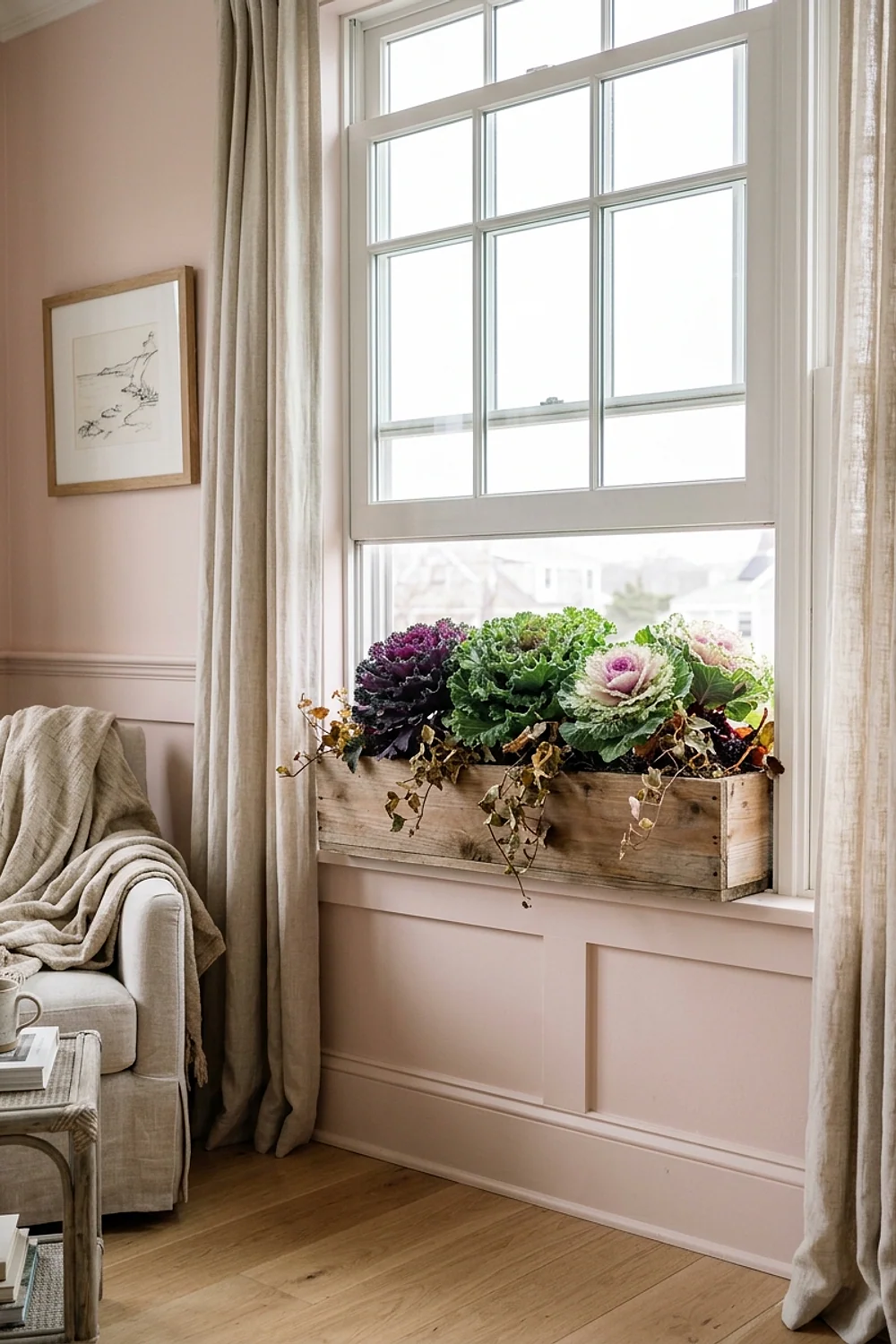 Ornamental kale and cabbage