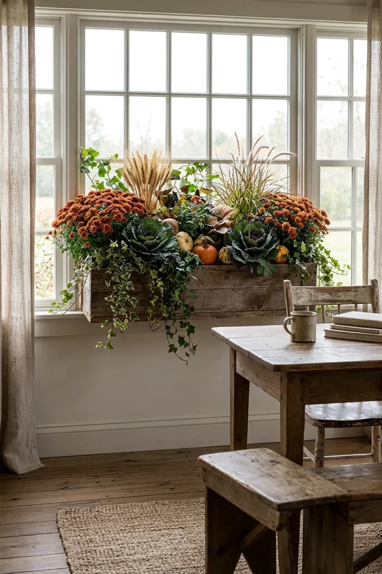 Fall Window Box Ideas