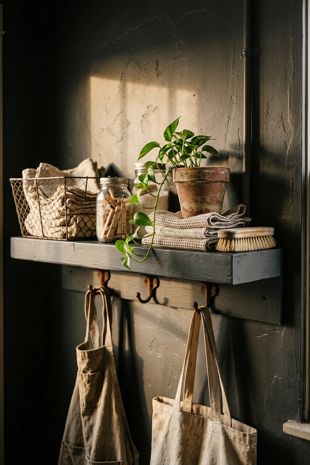 Painted shelf