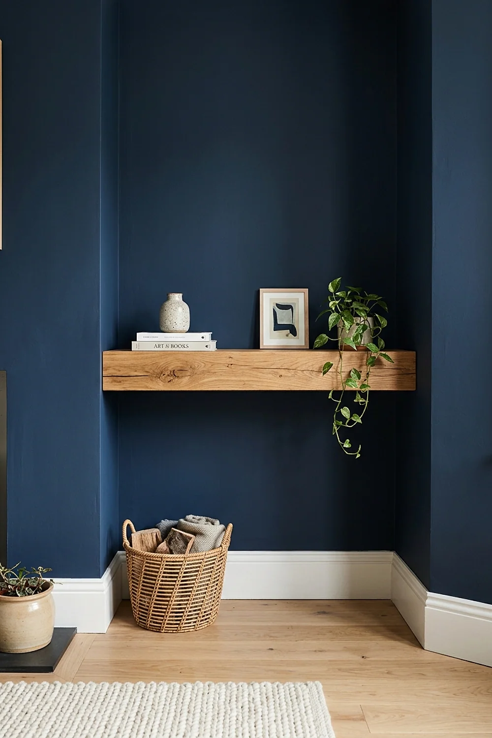 Single thick oak plank