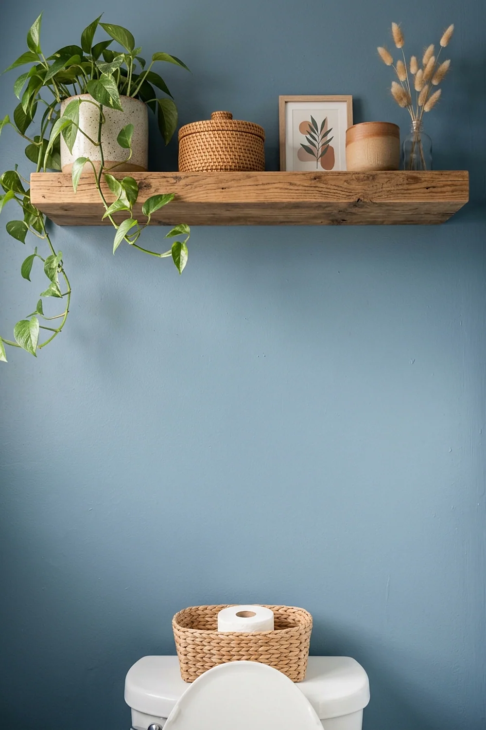 Shelf above the toilet