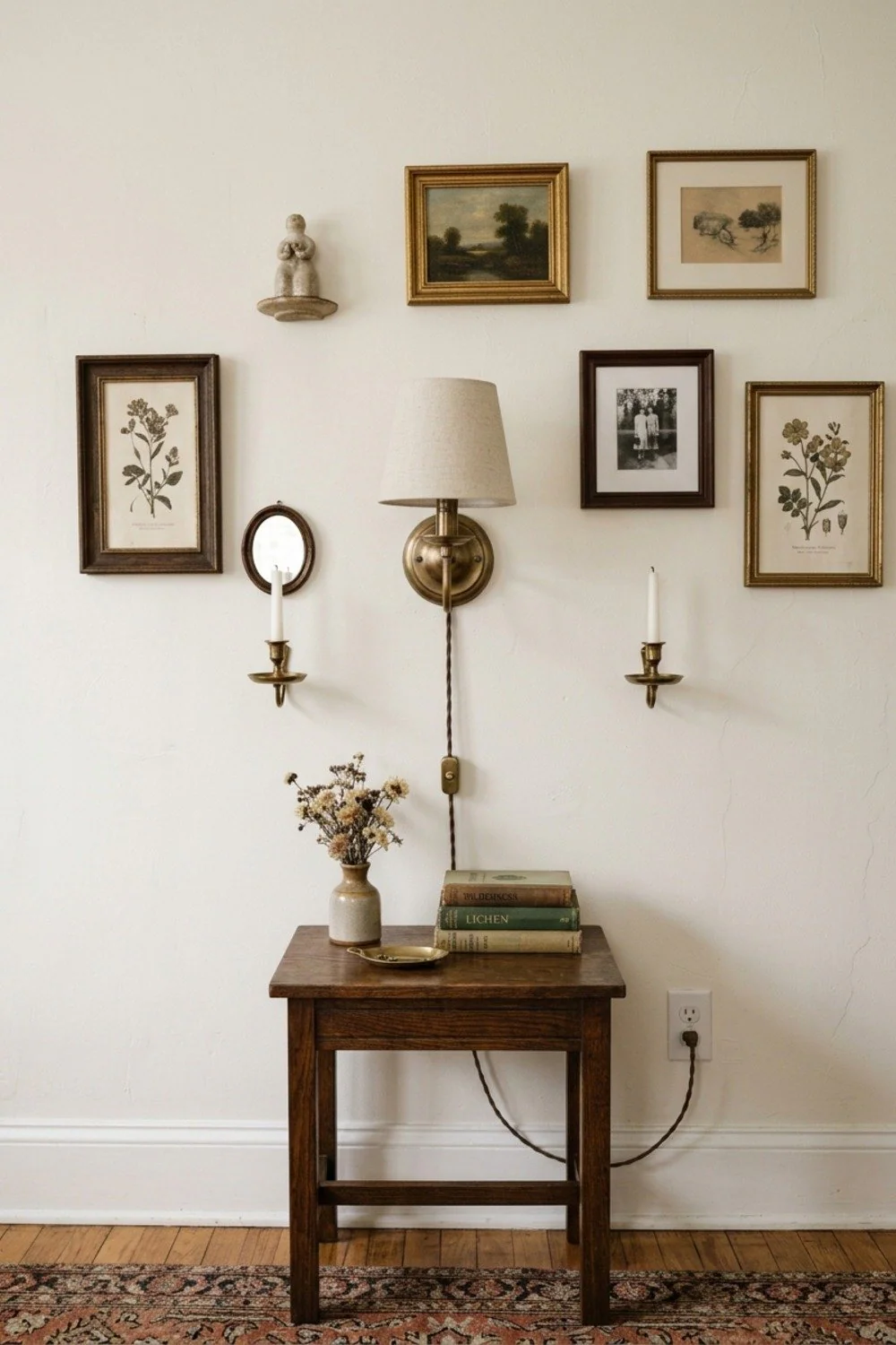 Plug-in sconces flanked