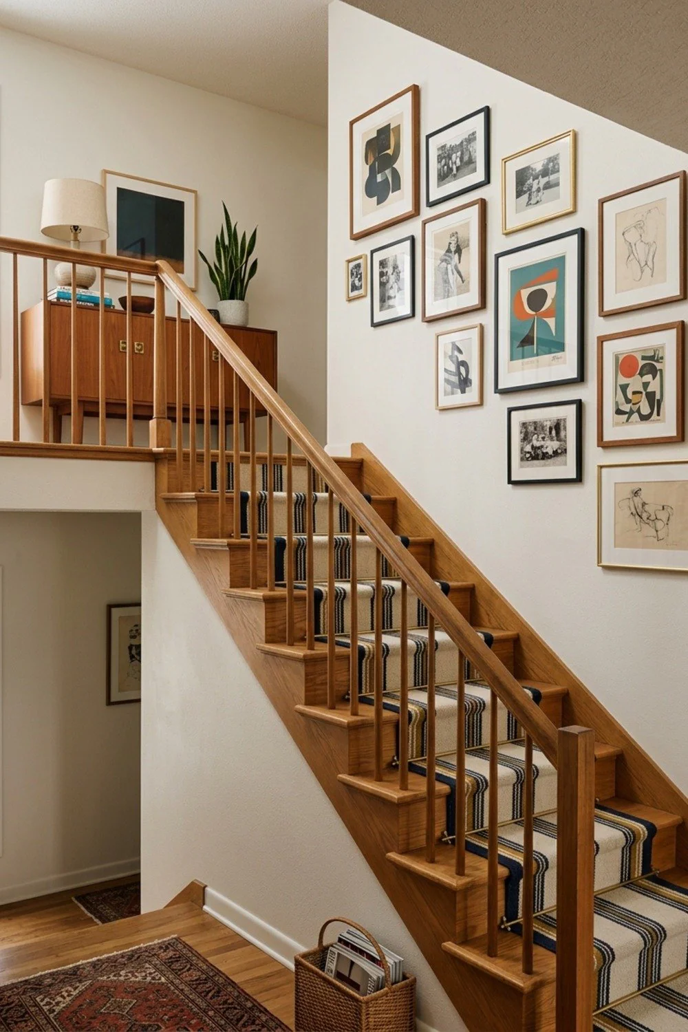 Diagonal climb up the staircase