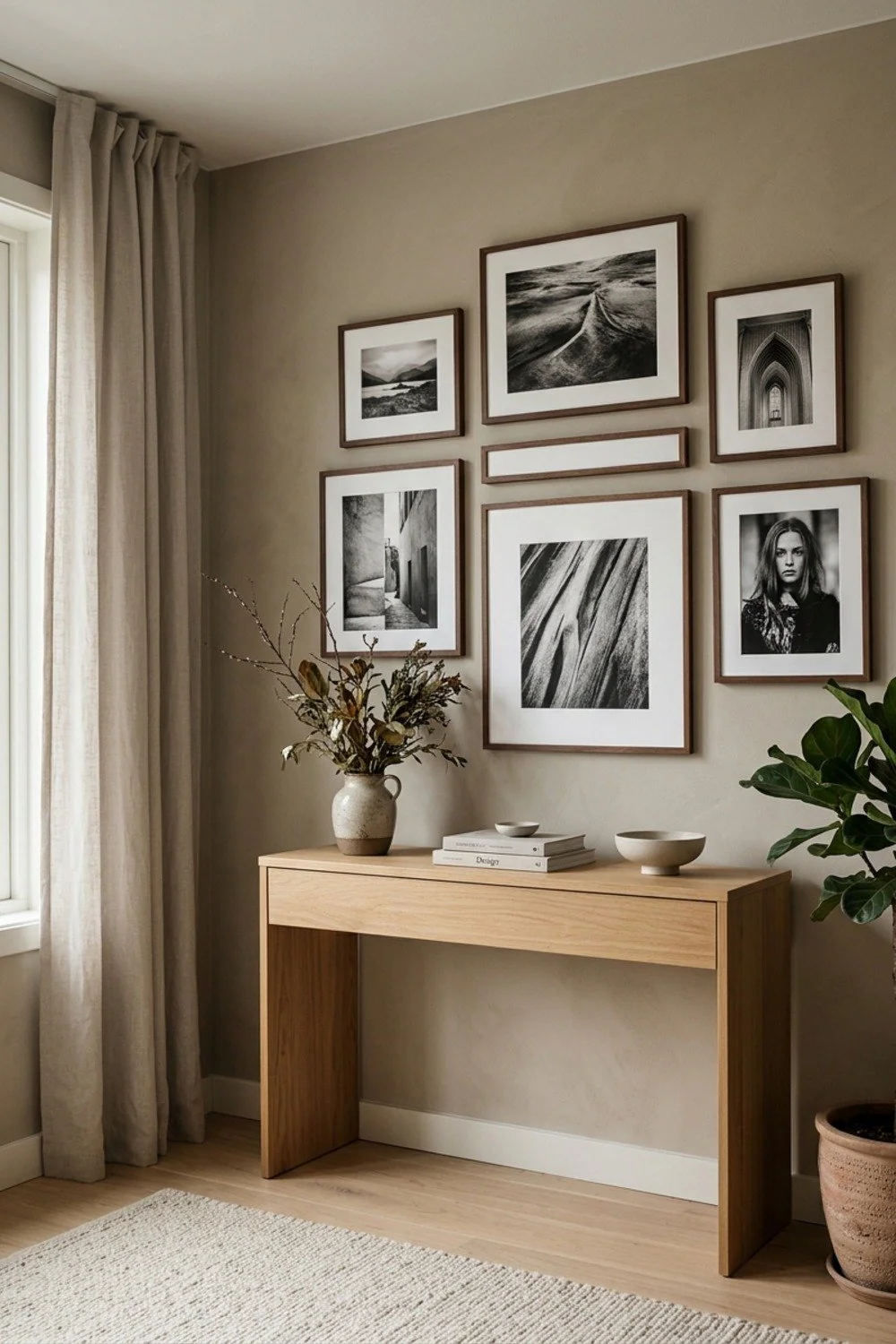 Black-and-white photographs