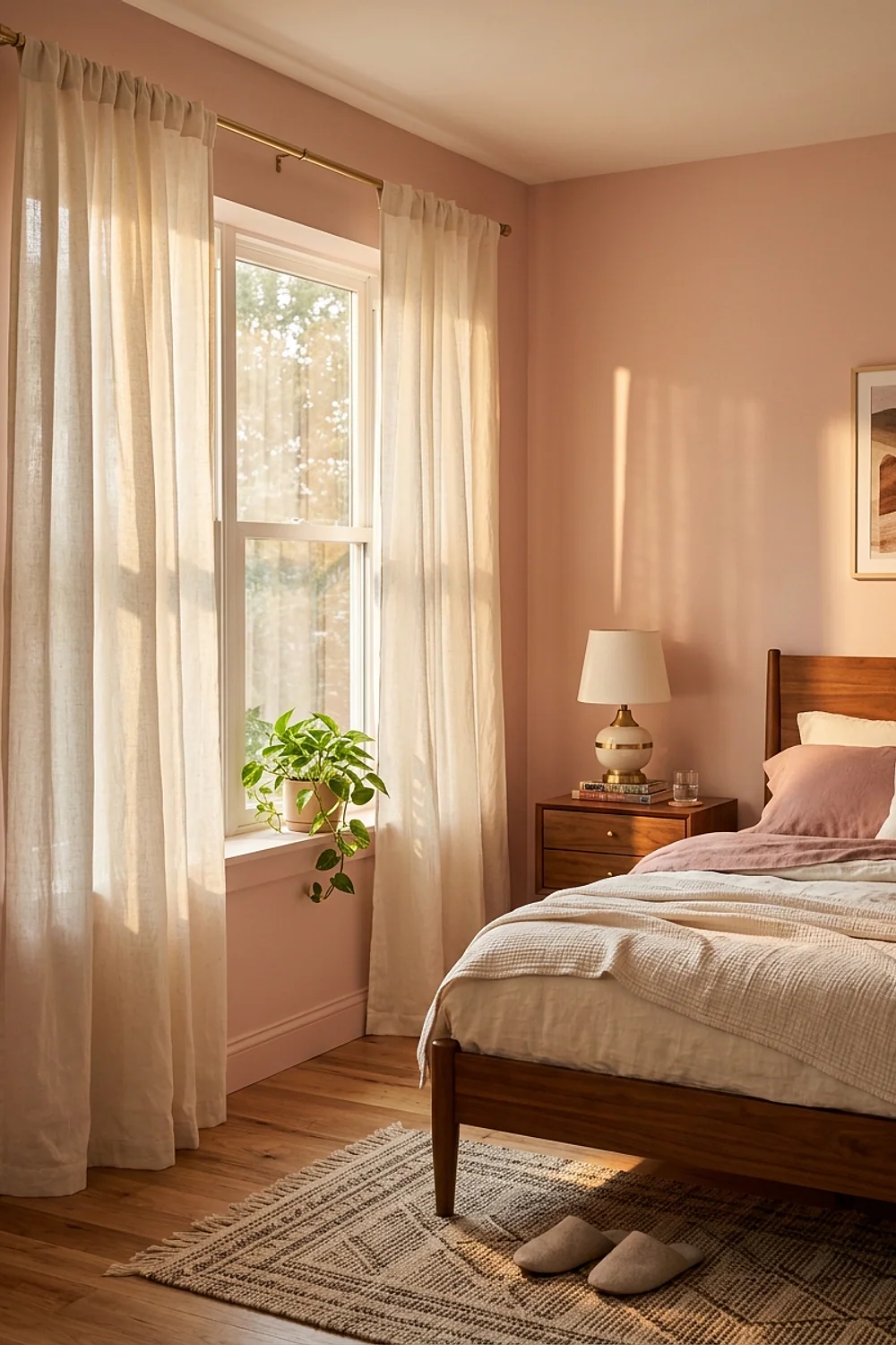 Washable cotton curtains