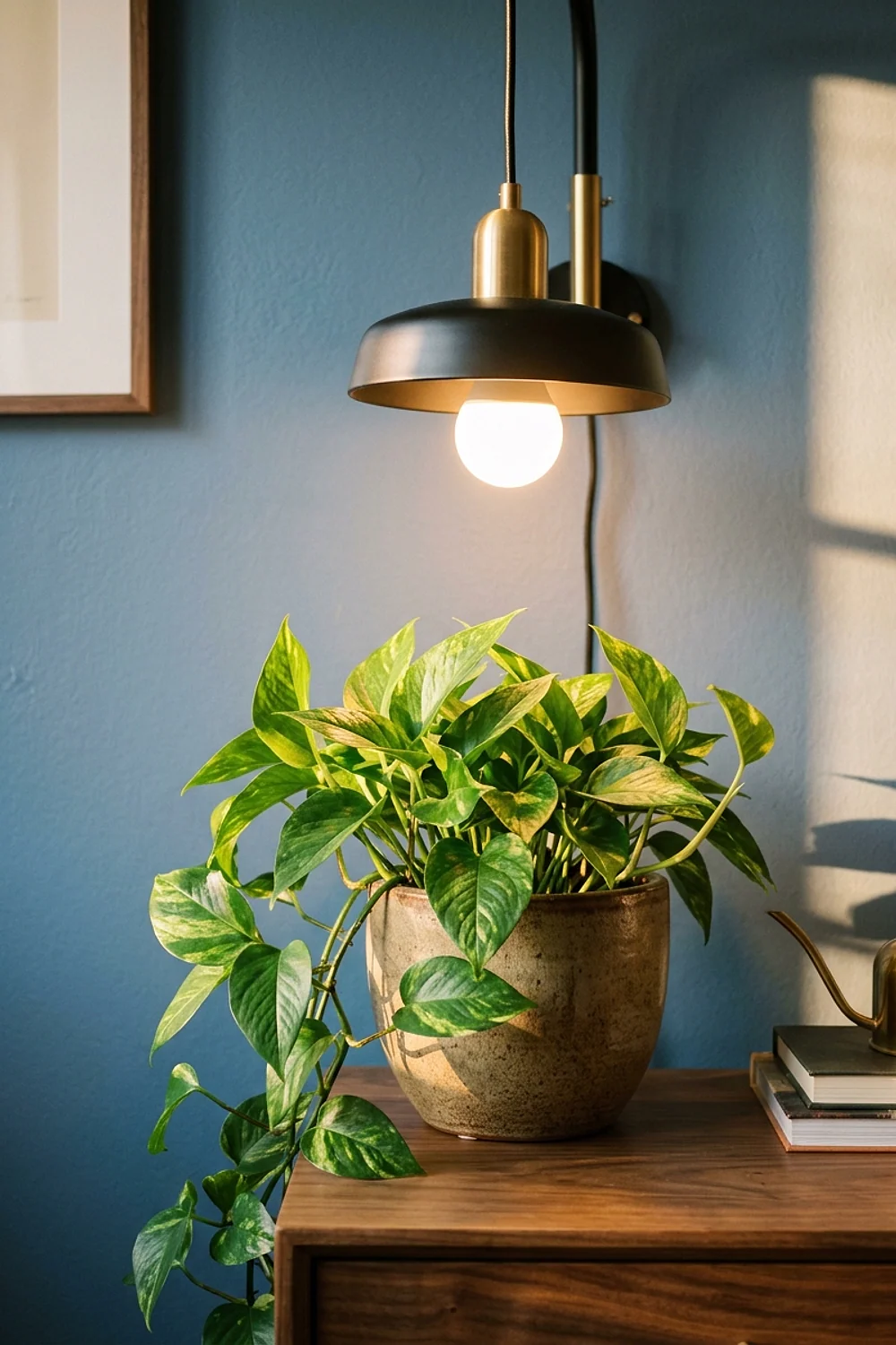 Warm-white LED bulb as a grow
