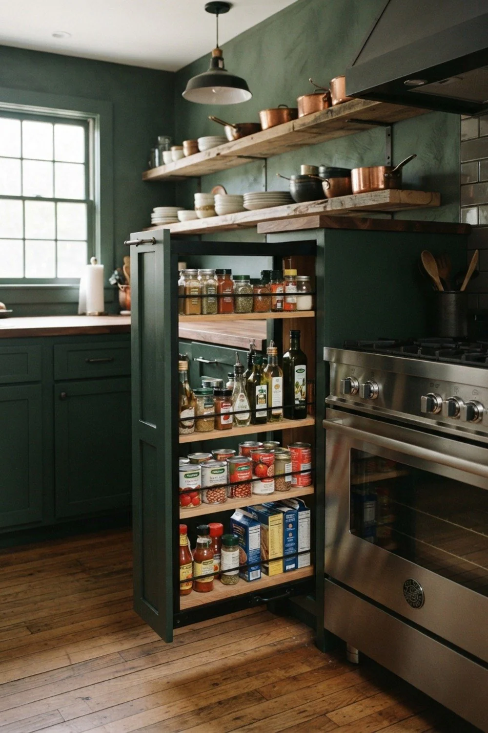 15-inch pull-out pantry