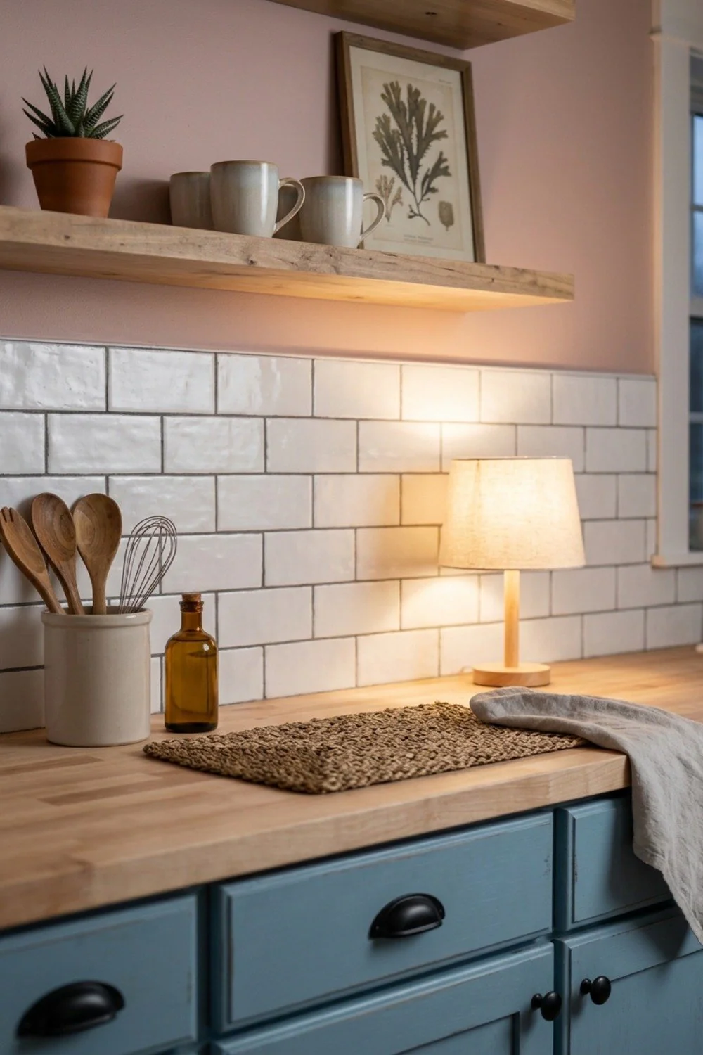 Peel-and-stick subway tile