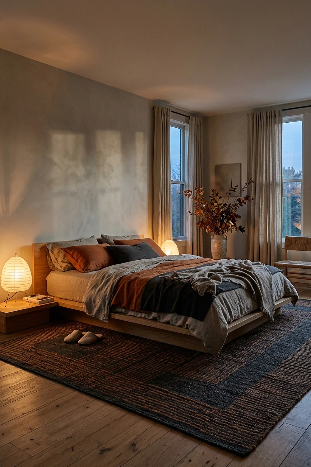 Flatweave wool rug