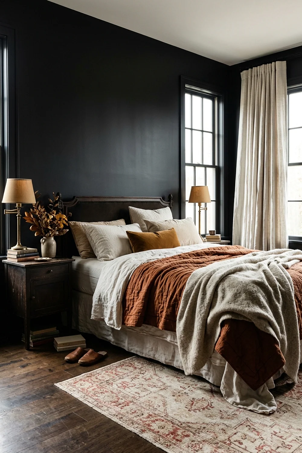 Black walls