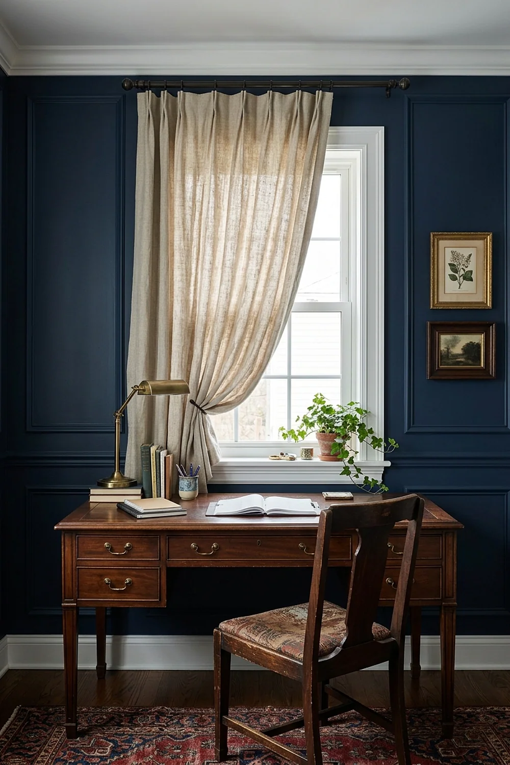 Sill-length linen