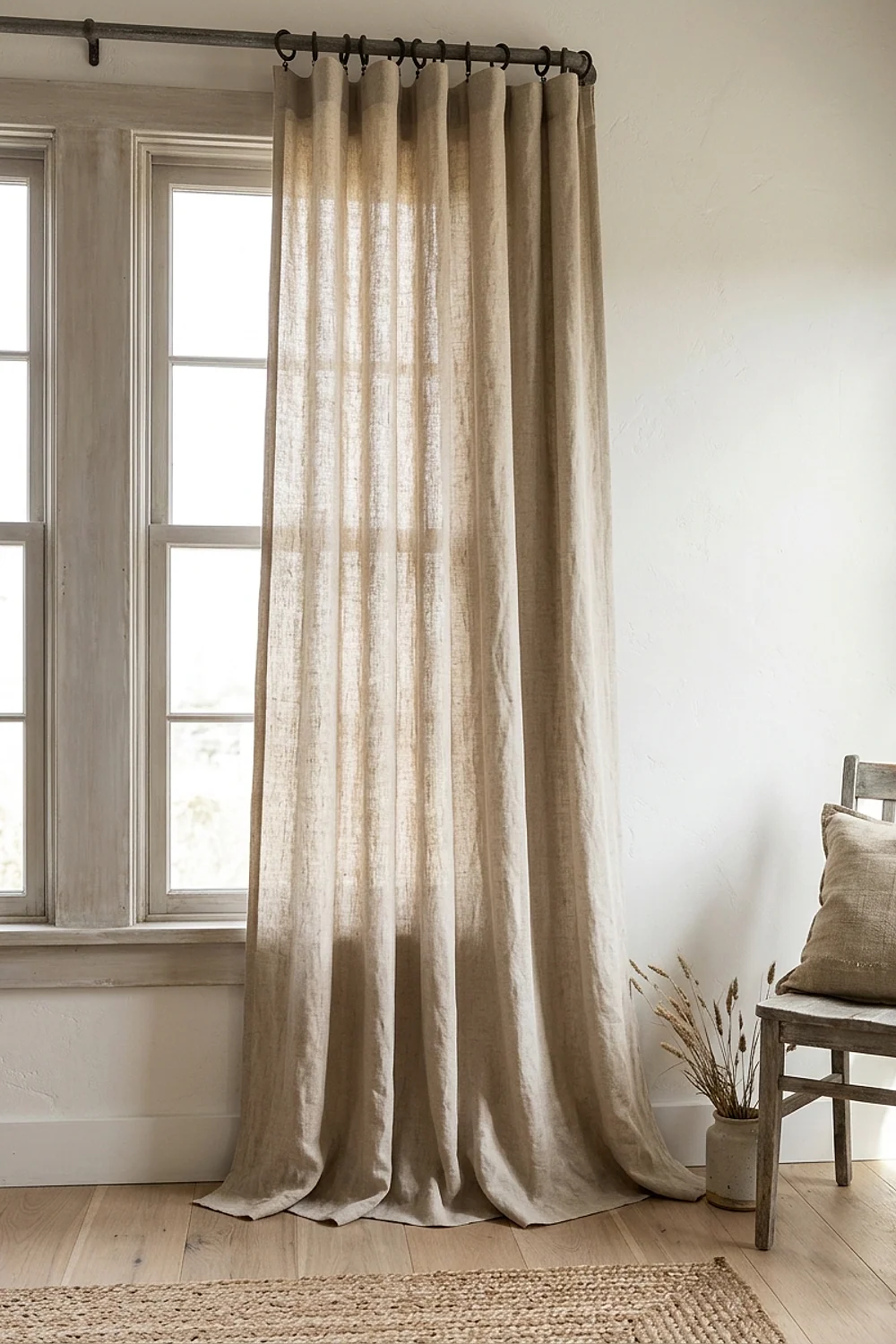 Undyed flax