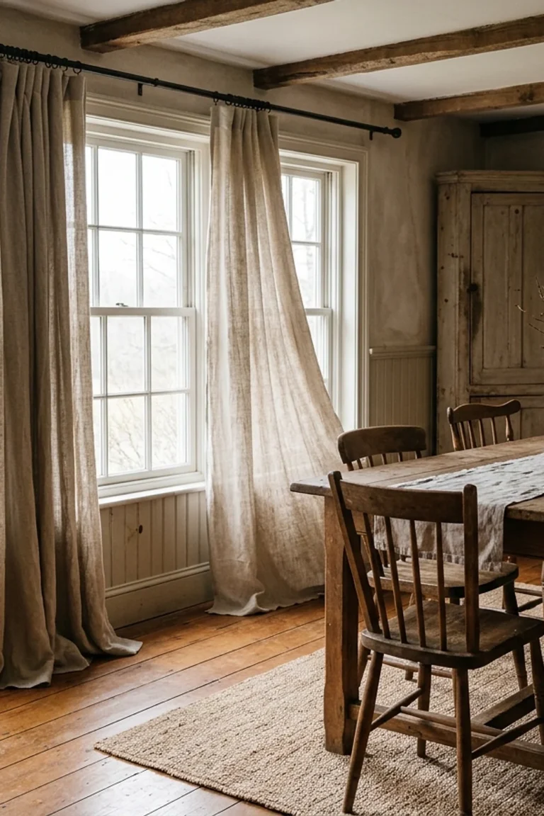 Natural Linen Curtains Ideas