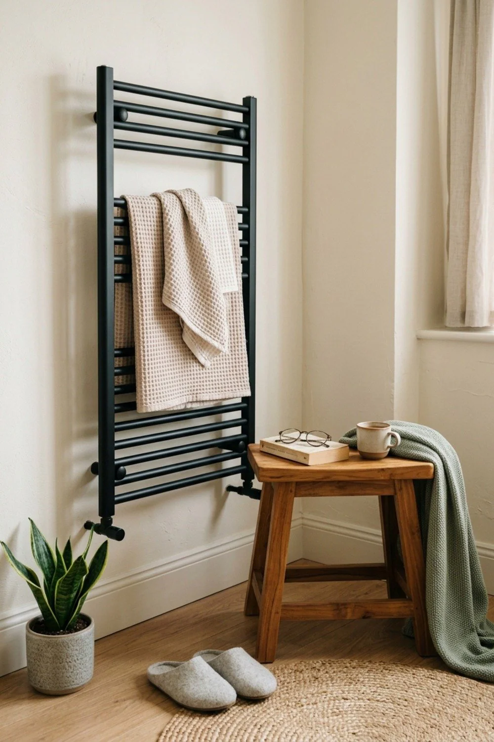 Heated-towel-rail corner