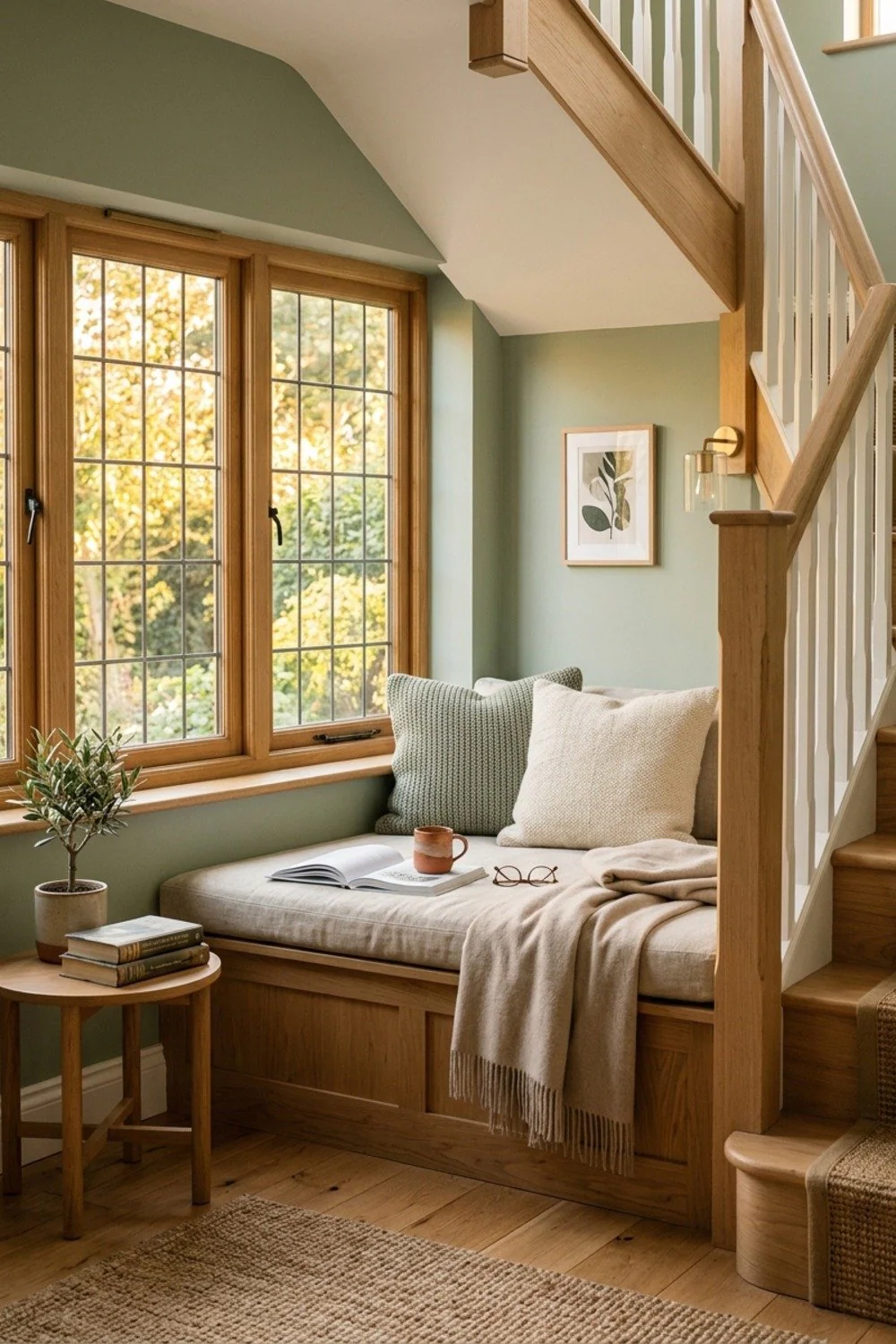 Stair-landing seat