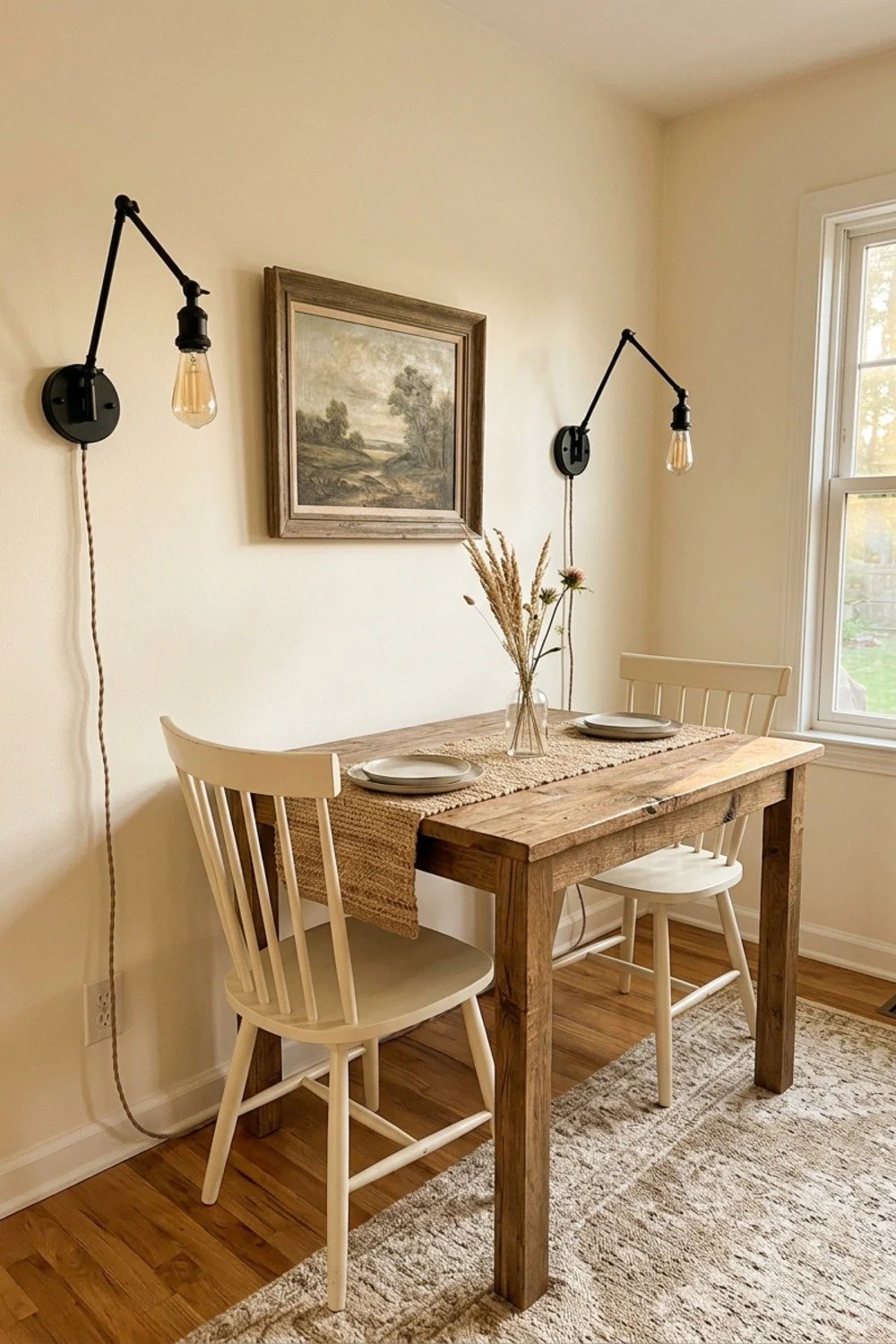 Plug-in swing-arm sconces