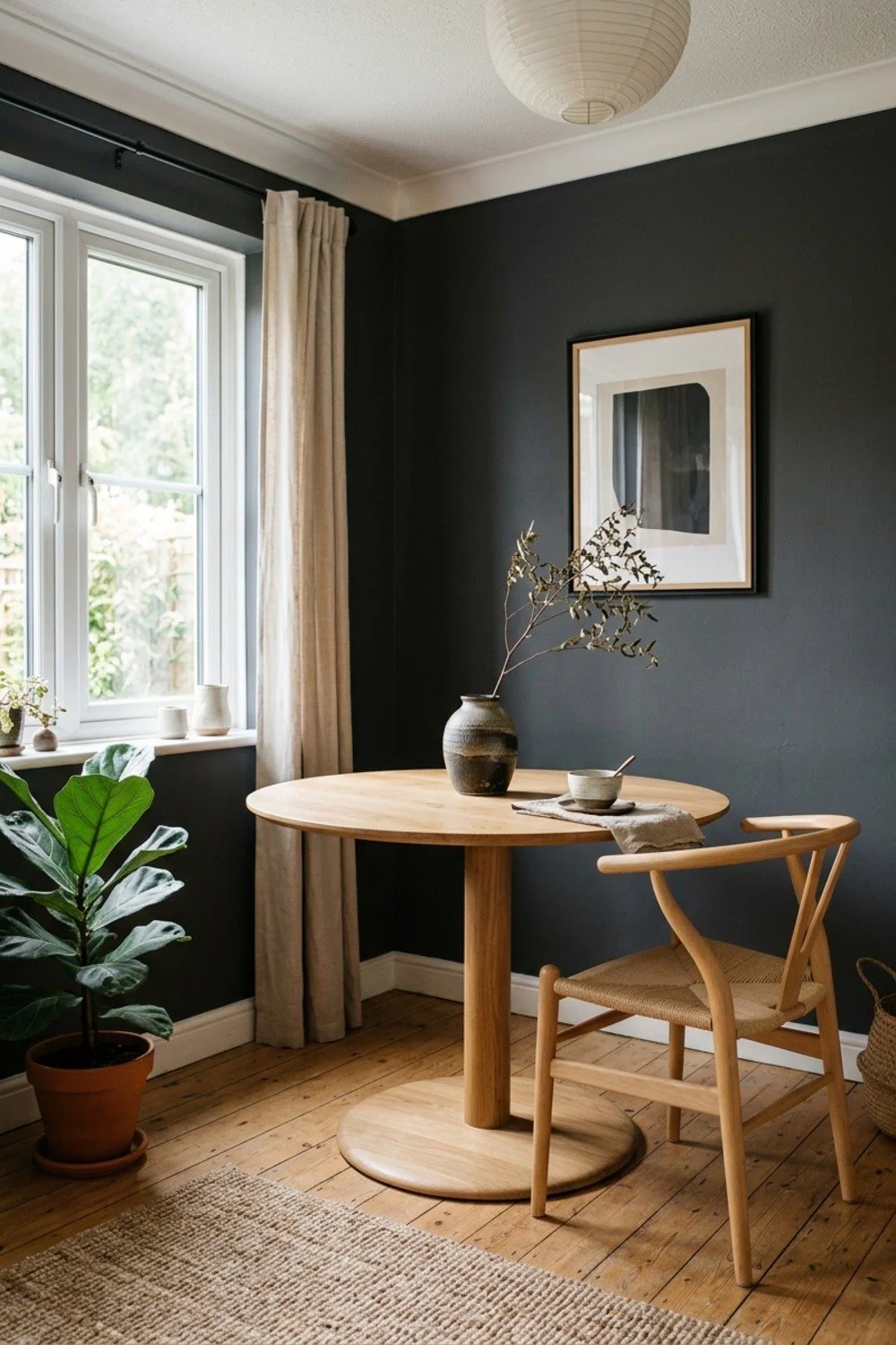 Round pedestal table