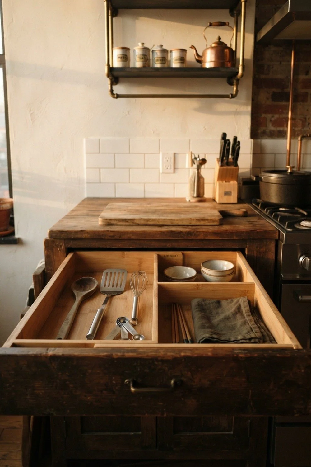 Expandable bamboo drawer dividers