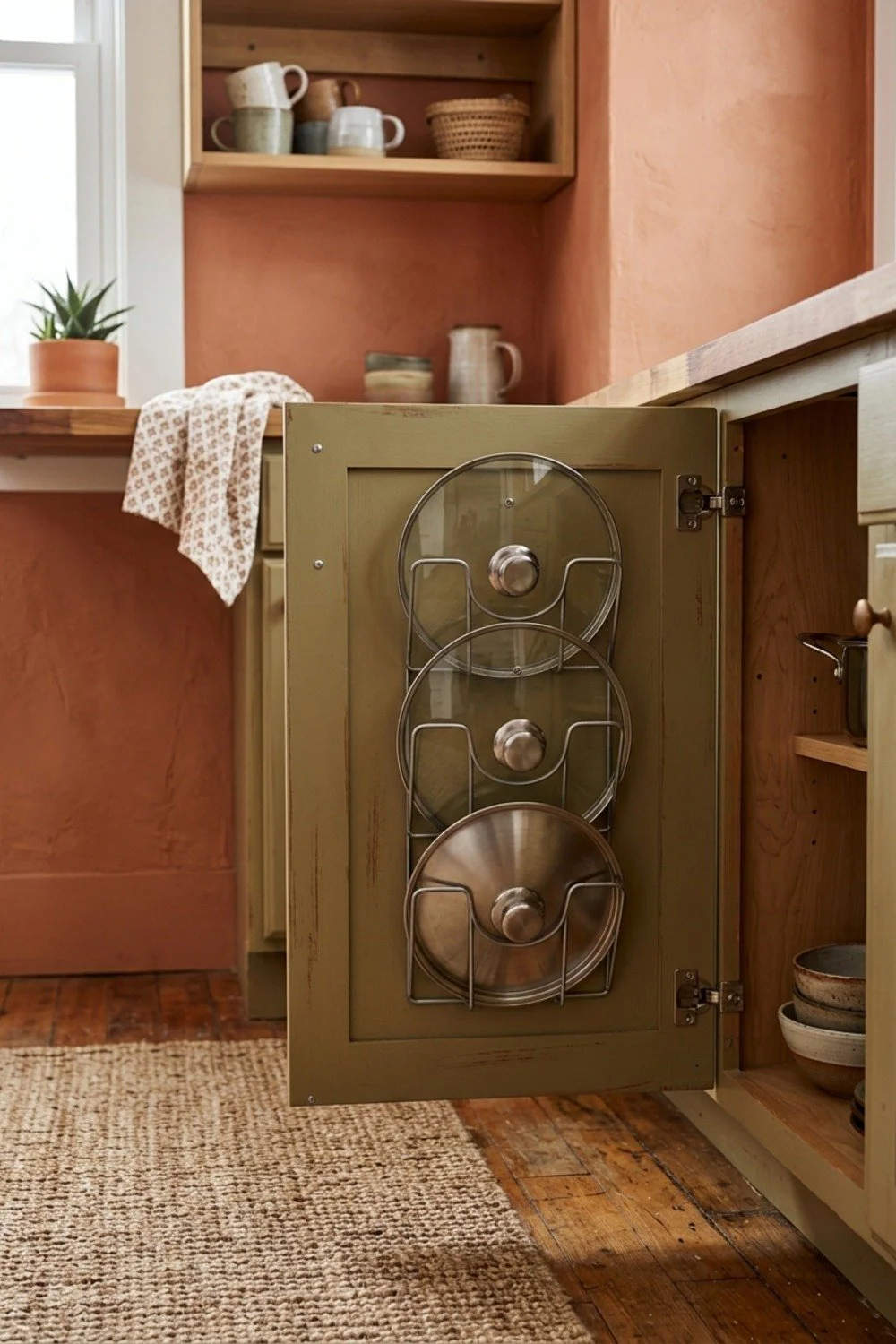 Pot lid organizer