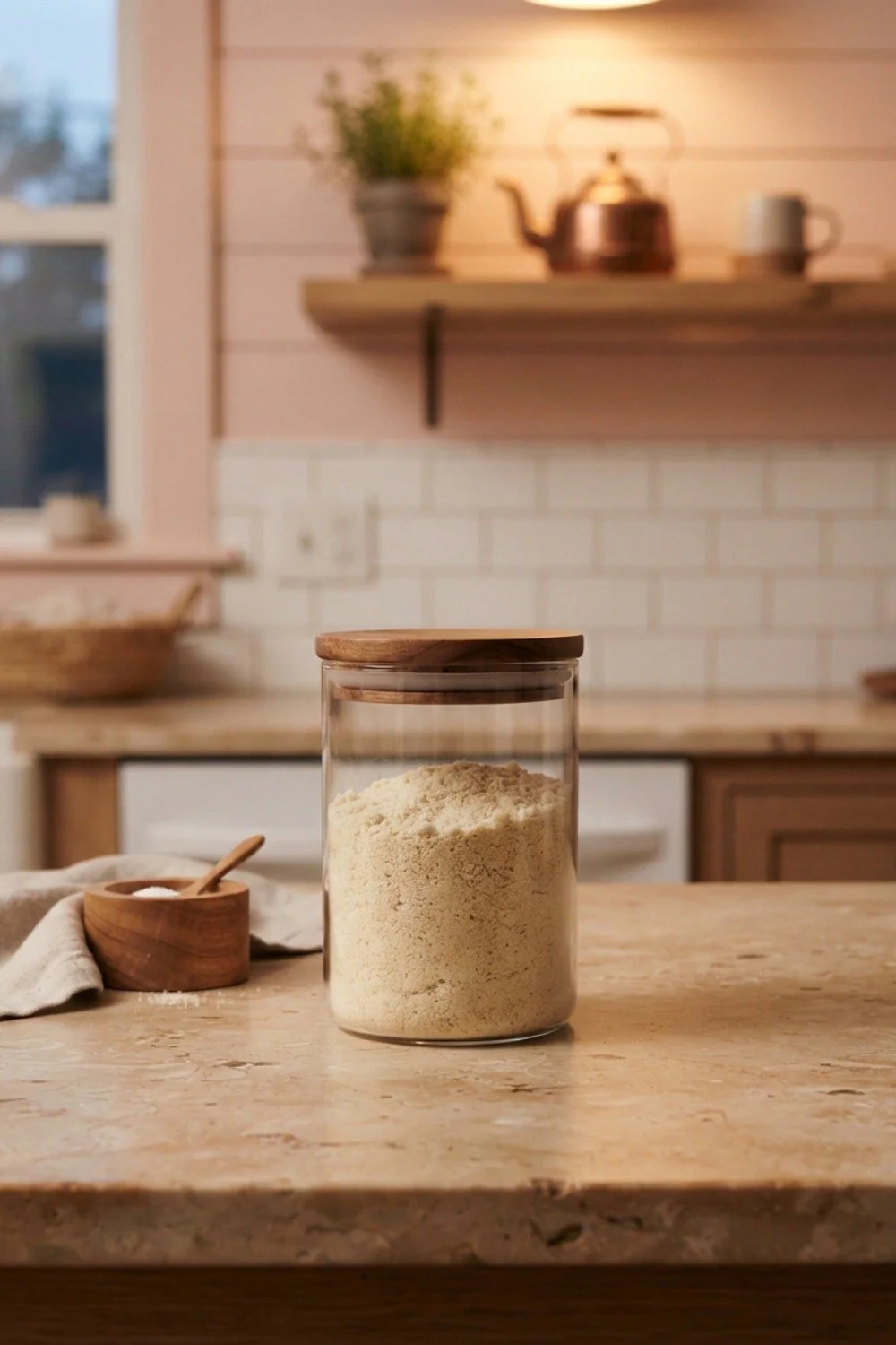 Matching glass jars
