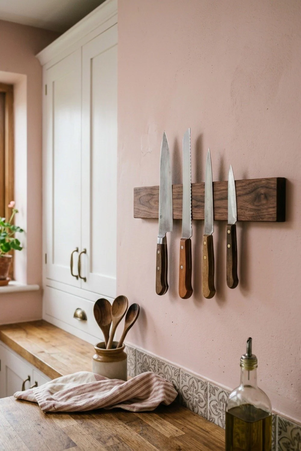 Magnetic knife bar